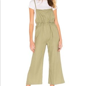 REVOLVE LINE & DOT BRYNN JUMPSUIT IN SAGE